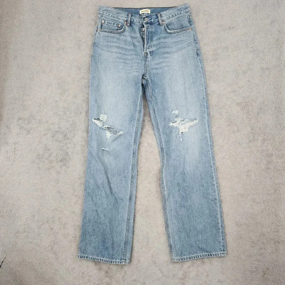 GRLFRND x Revolve The Bella Low Rise Boyfriend Baggy Jeans 27 Distressed 27CT - Picture 1 of 11